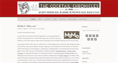 Desktop Screenshot of cocktailchronicles.com